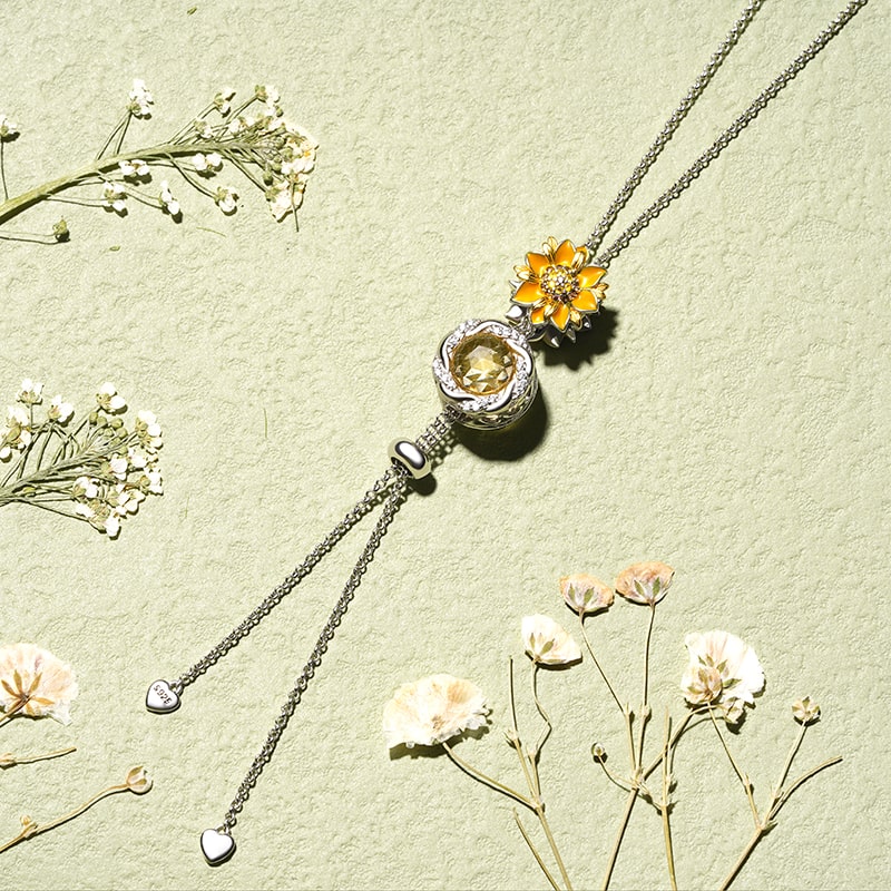 Gnoce Pearl Shaped Chain Necklace Fit for Beads_6