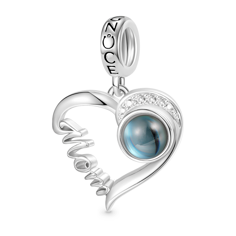 Gnoce Projection Mom Love Personalized Photo Pendant Dangle Charm_2