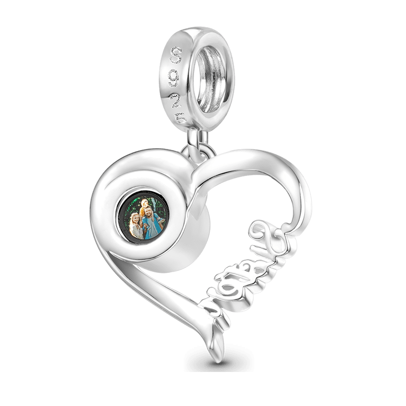 Gnoce Projection Sister Love Personalized Photo Pendant Dangle Charm_4