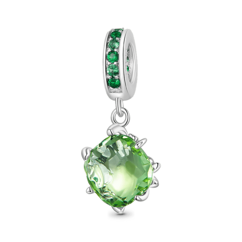 Gnoce Mint Green Glass Tree of Life Pendant Dangle Charm_1