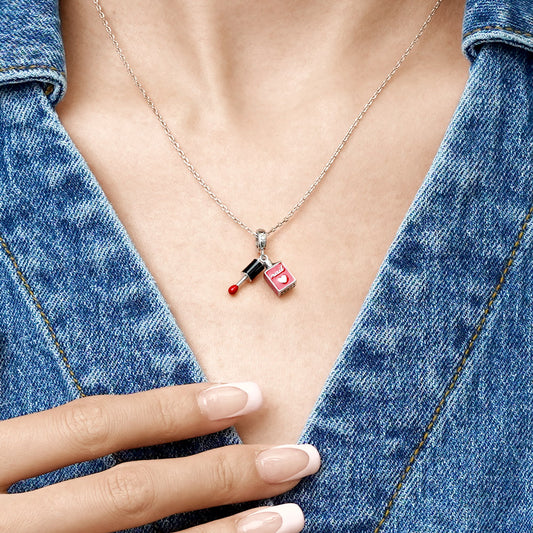 Gnoce Nail Polish Double Pendant Dangle Charm_7