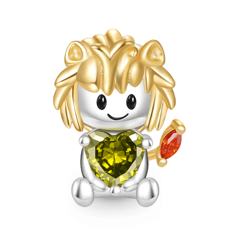 Gnoce Leo Constellation Embraces Heart Gem Charm_1