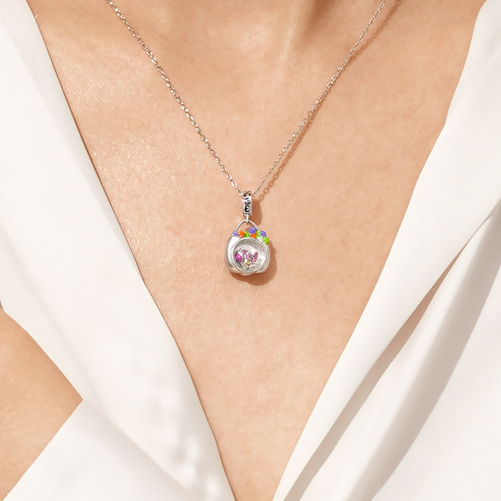 Gnoce Halloween Pumpkin Basket Pendant Dangle Charm_5