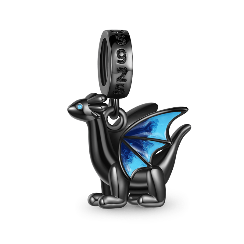 Gnoce Little Black Dragon Charm_2