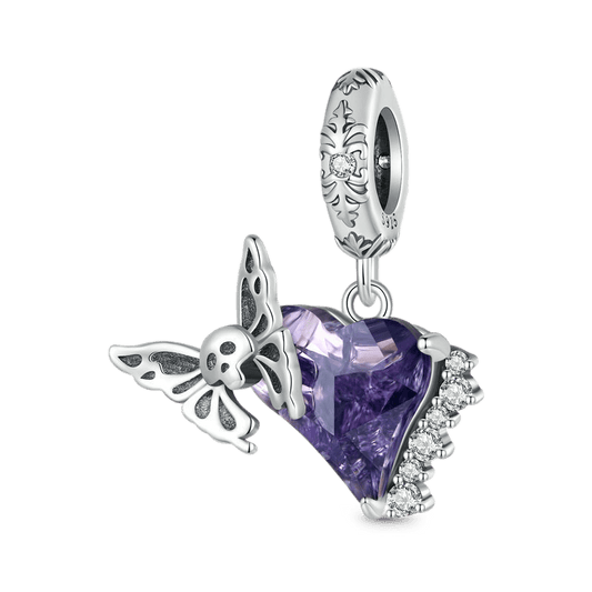 Gnoce Halloween Skull Butterfly Pendant Dangle Charm_1