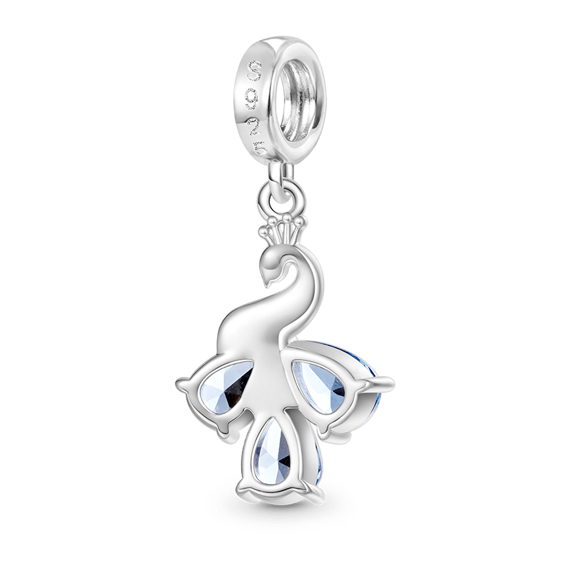 Gnoce Peacock Charm Platinum-plated Silver Blend_2
