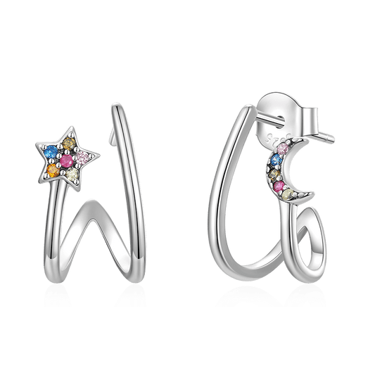 Gnoce Star and Moon Earrings_1