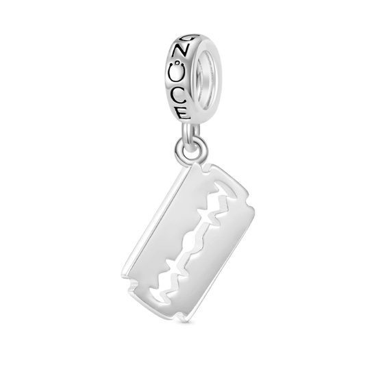 Gnoce Hip-hop Iced Razor Blade Pendant Dangle Charm_1