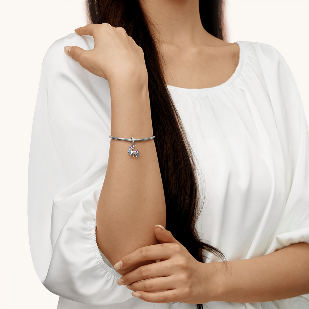 Gnoce Unicorn Pendant Dangle Charm_4