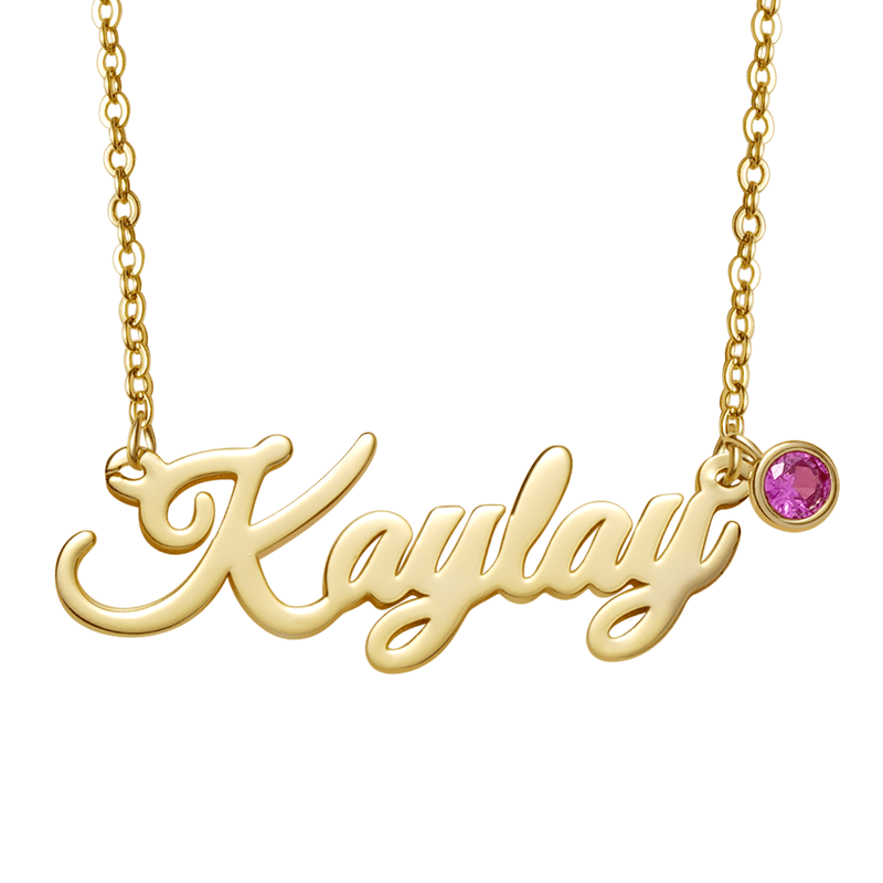 Amarley Personalized Name Necklace with Birthstone_1