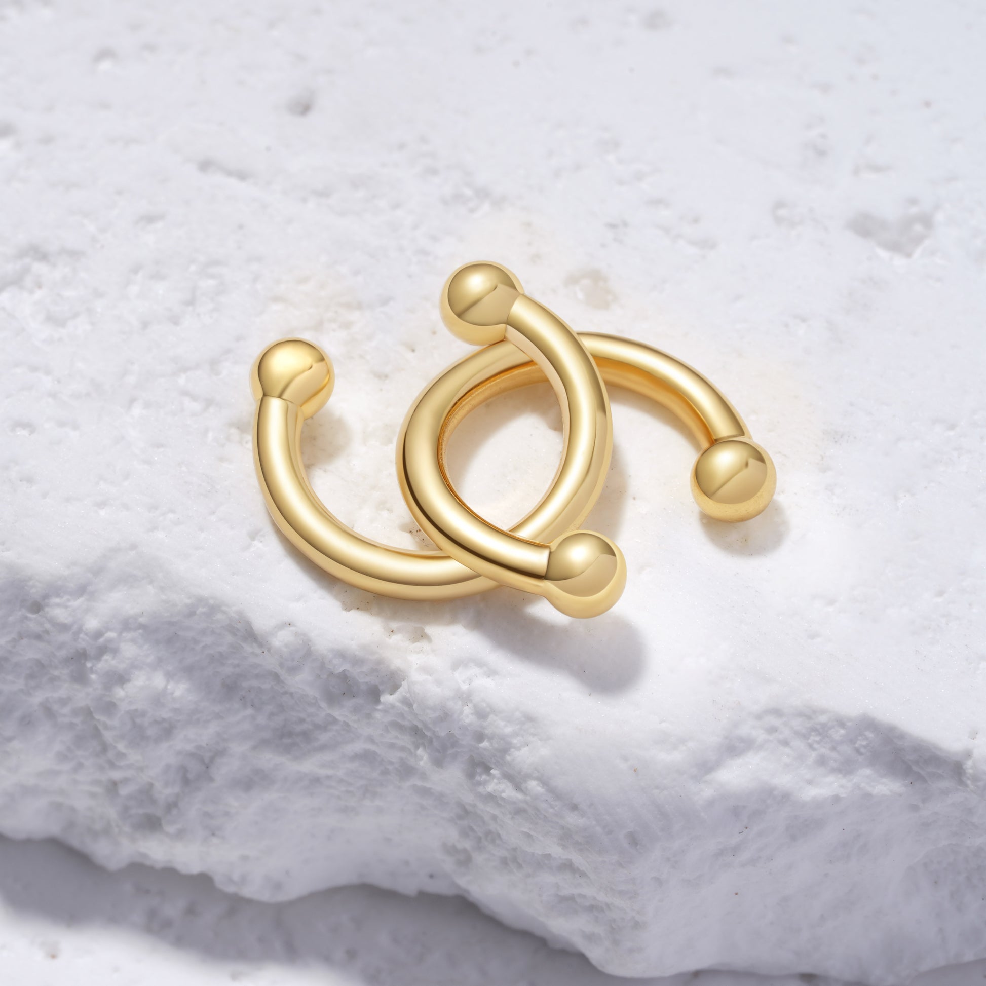 Gnoce Ear Cuffs Curved Earrings_4