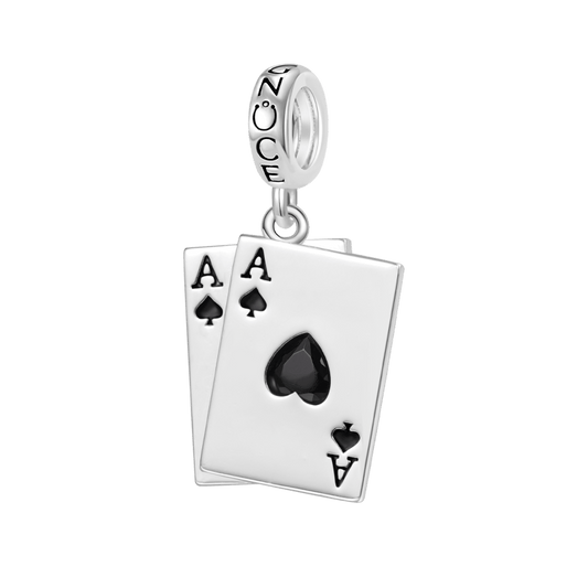 Gnoce Ace of Spades Playing Card Pendant Dangle Charm_1
