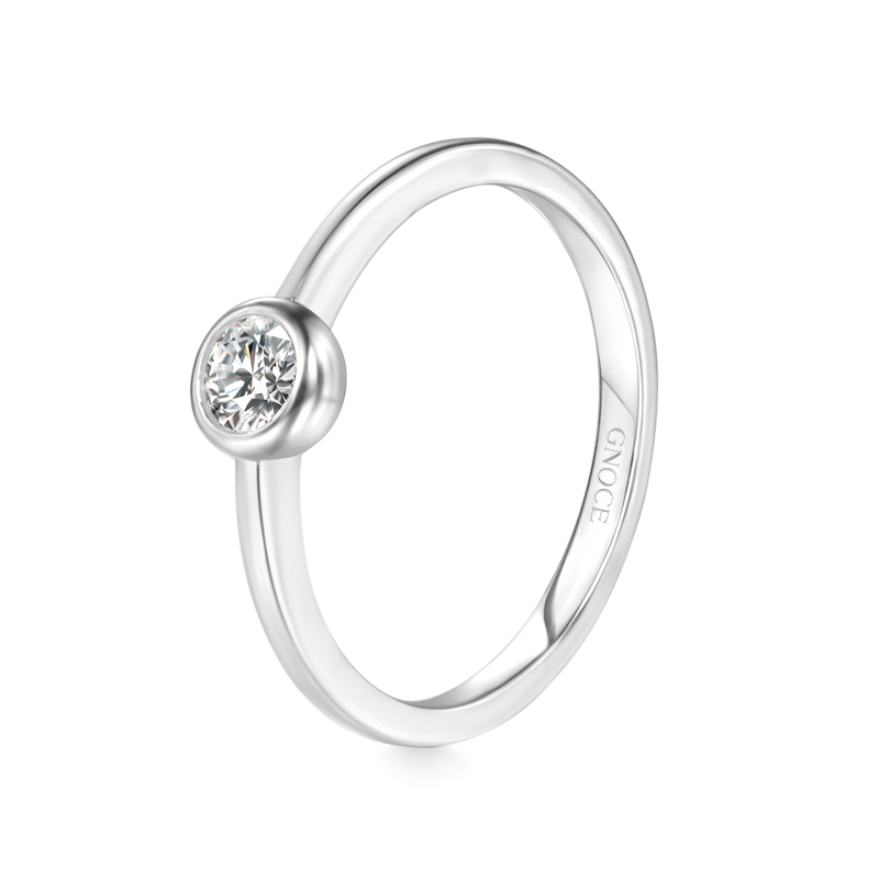 Gnoce Basic Solo Diamond Birthstone Promise Ring_2