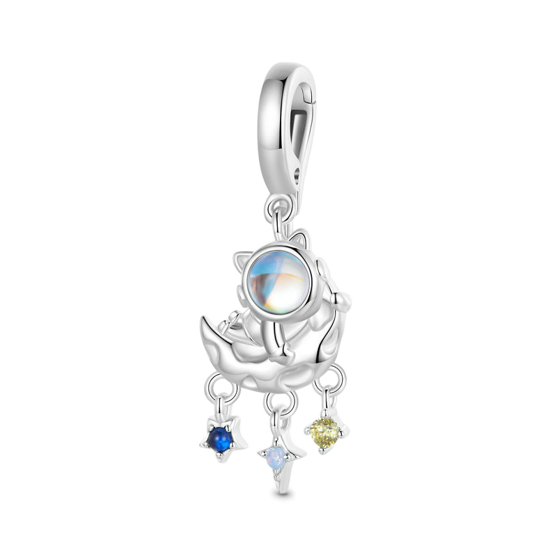 Gnoce Astronaut Moon Pendant Dangle Charm_1