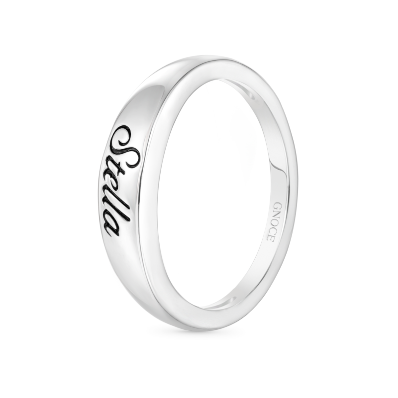 Gnoce Engravable Name Simple Basic Ring_2