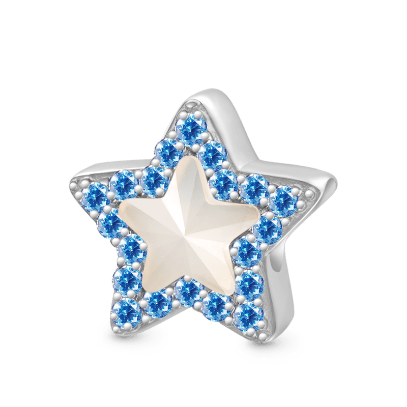 Gnoce Blue Star Color-changing Charm_2