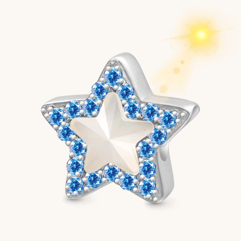 Gnoce Blue Star Color-changing Charm_1