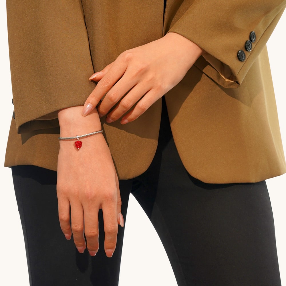 Gnoce Red Raspberry Pendant Dangle Charm_6