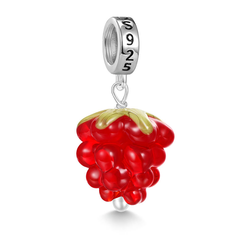 Gnoce Red Raspberry Pendant Dangle Charm_2