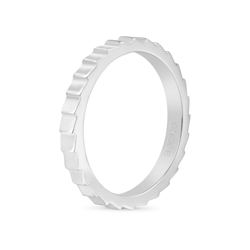 Gnoce Minimalist Vertical Stripe Band Ring_2