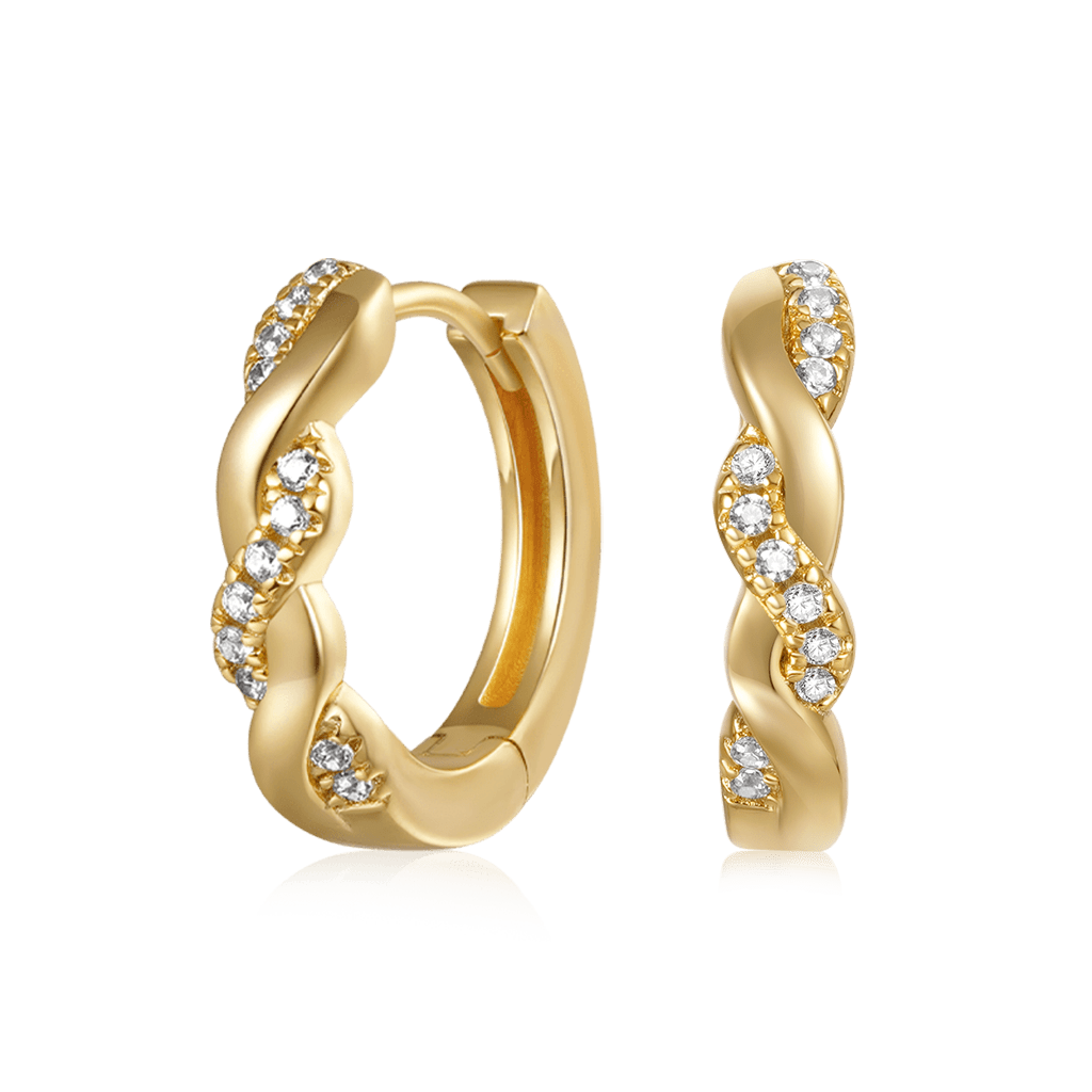 Gnoce Twisted Interwoven Hoop Earrings_1