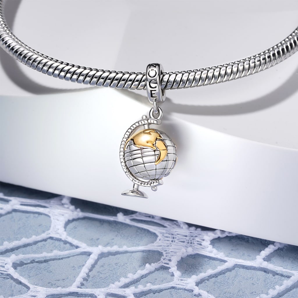 Gnoce Spinning World Globe Charm_3