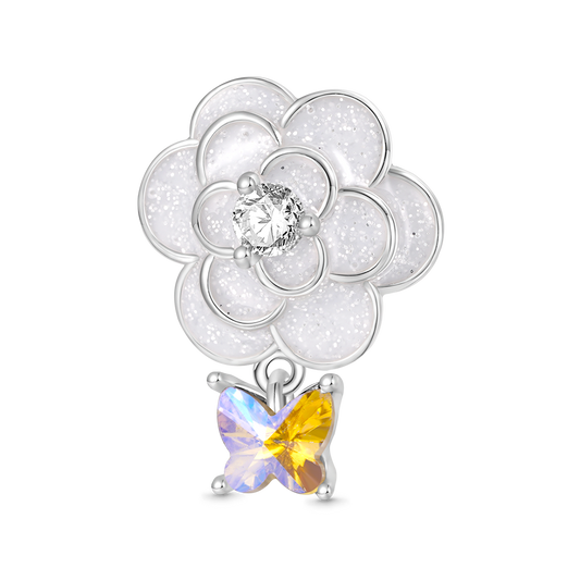 Gnoce Pure White Camellia Charm_1