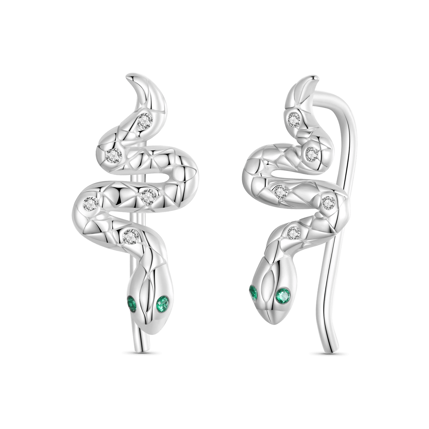 Gnoce Sparkling Snake Earring Hook_1