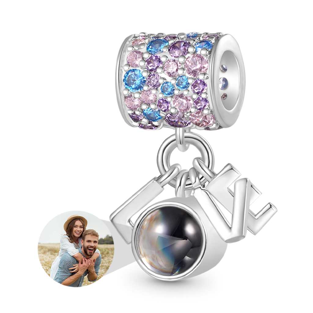 Gnoce LOVE Projection Personalized Photo Charm_1