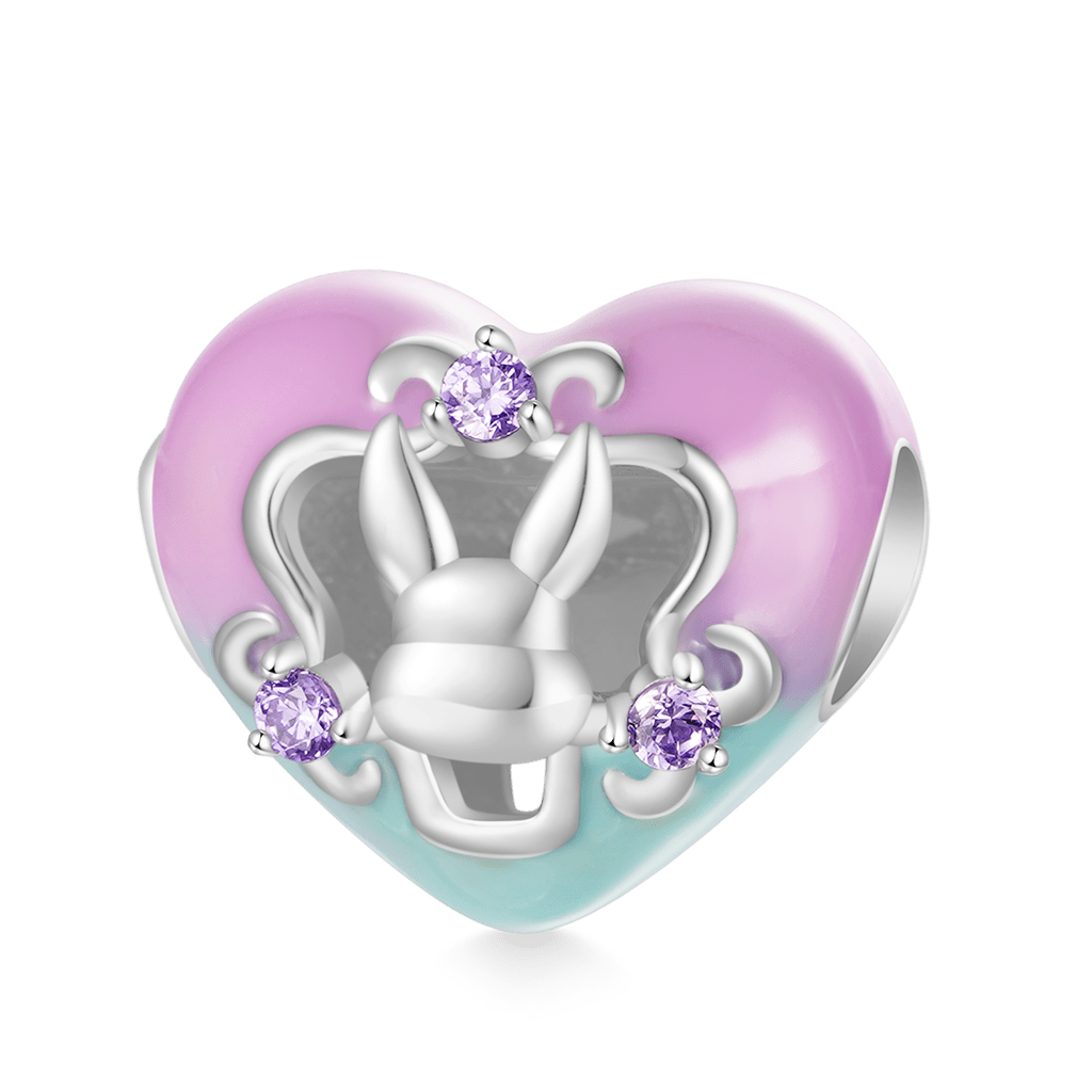 Gnoce Easter Bunny Heart Charm_1
