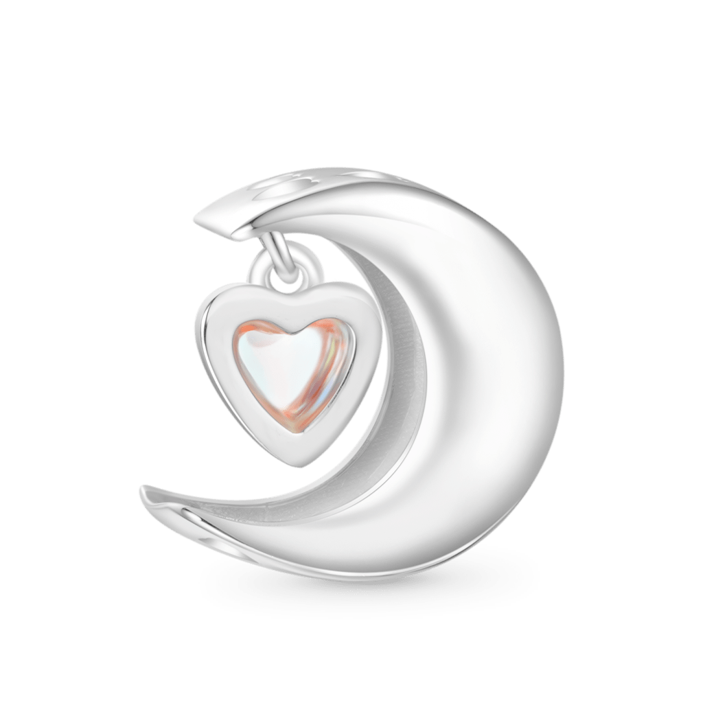 Gnoce Moonstone Heart "Do what you love" Moon Charm_2