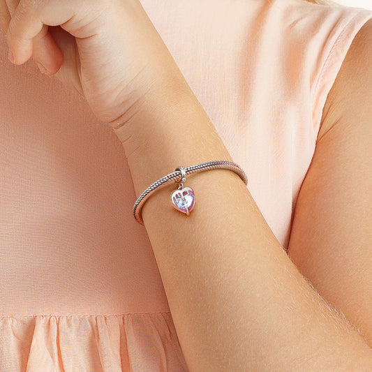 Gnoce Melting Heart Pendant Dangle Charm_5