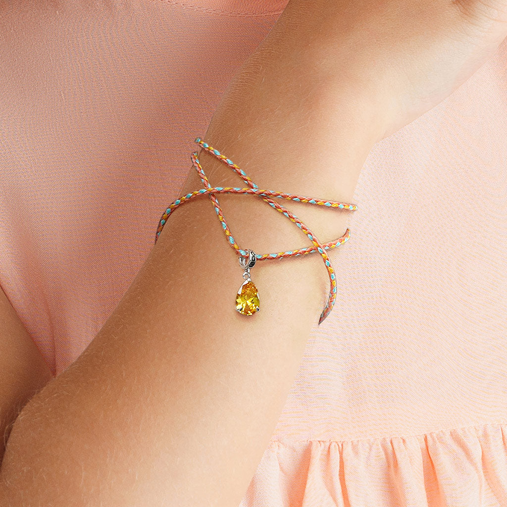 Gnoce Handmade Multicolor Braided String Bracelet Necklace_7