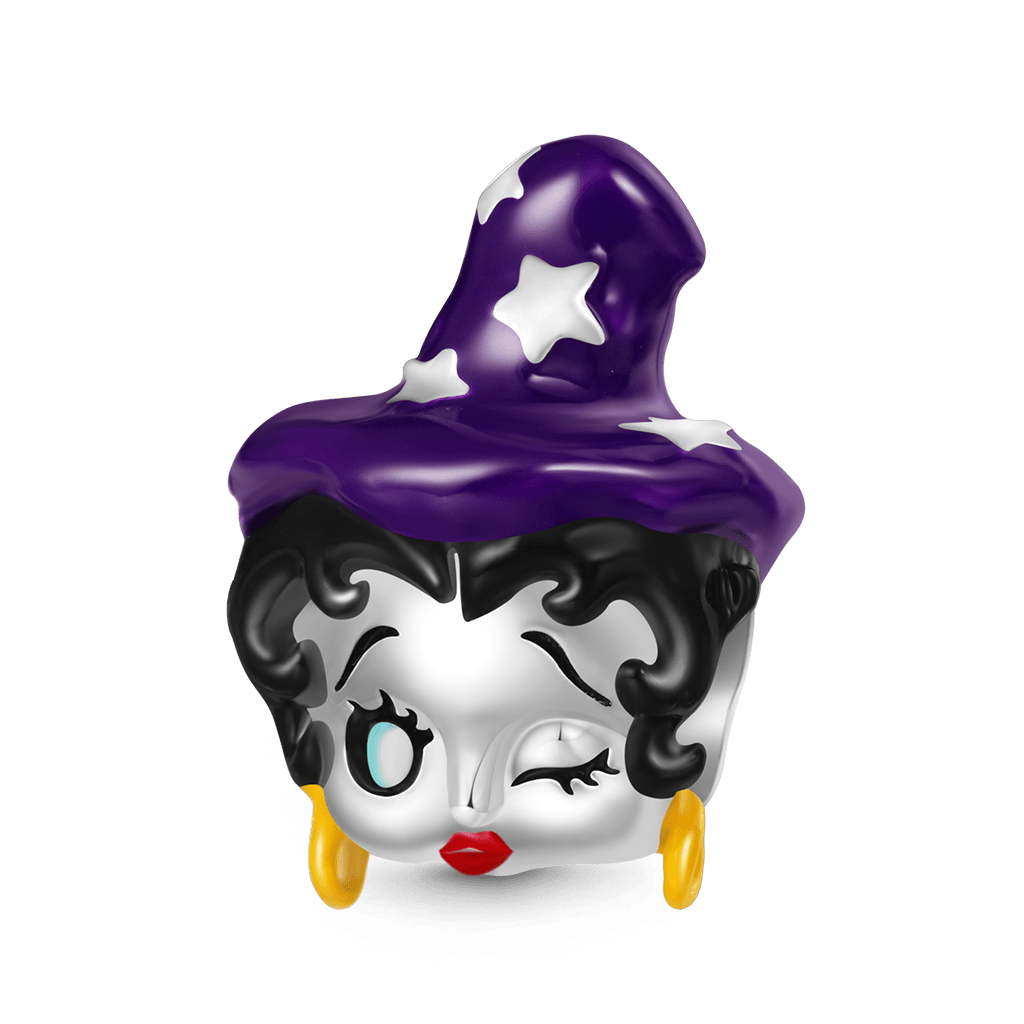 Gnoce Purple Witch Hat Betty Boop Charm_1