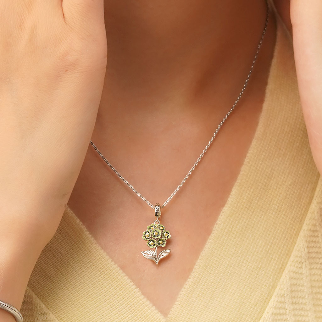 Gnoce Temple of Flora Primrose Pendant Dangle Charm_5