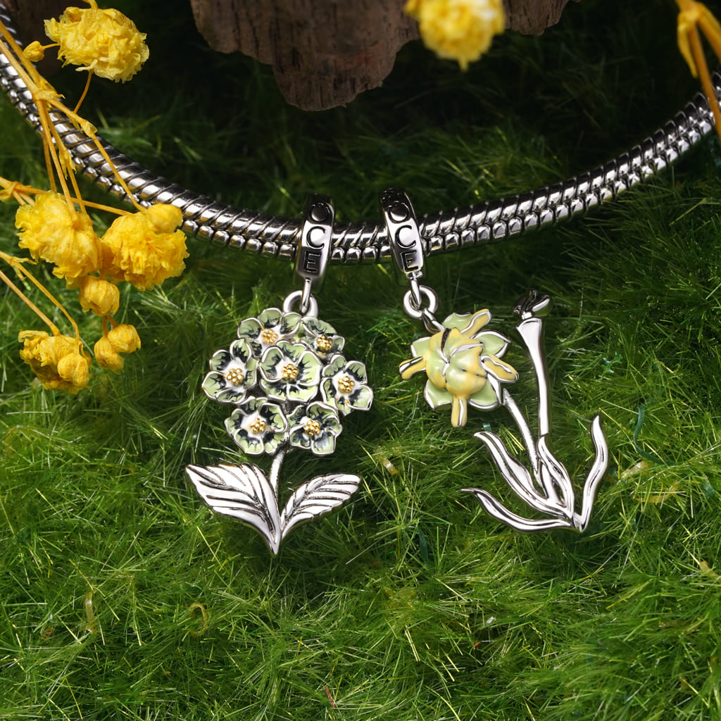 Gnoce Temple of Flora Tropical Pitcher Plant Pendant Dangle Charm_3