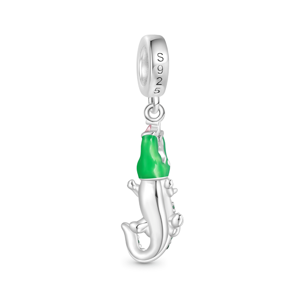 Gnoce Sparkling Crocodile Pendant Dangle Charm_2