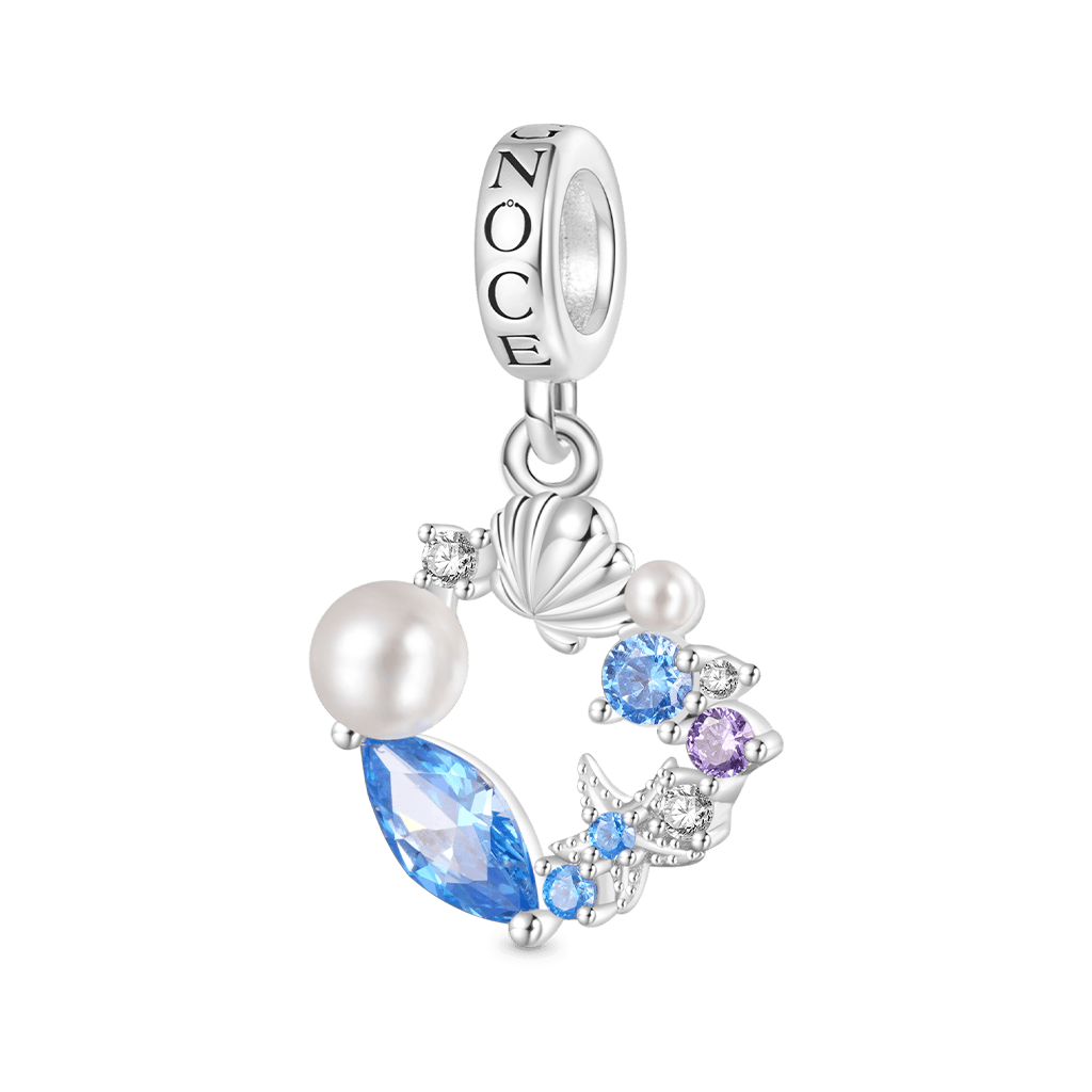 Gnoce Ocean Style Shell Pearl Garland Pendant Dangle Charm_1