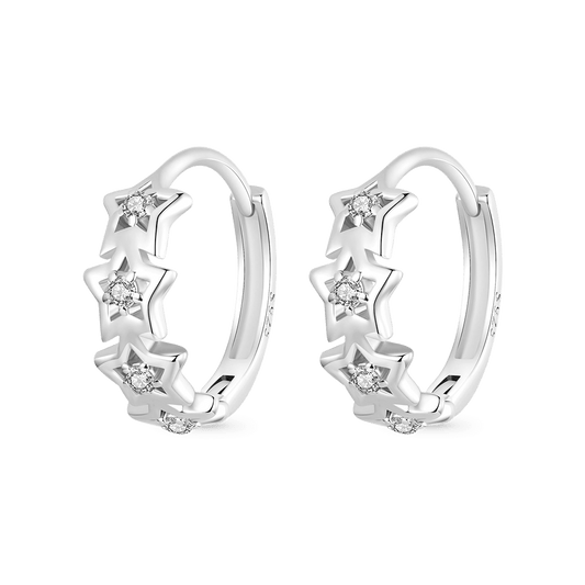 Gnoce Star Huggie Hoop Earrings_1