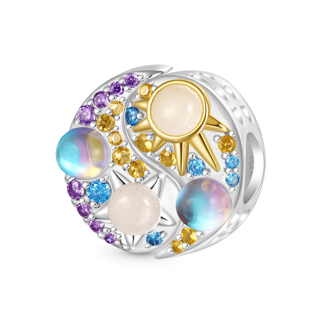 Gnoce Engravable Glow-in-the-Dark Star Moon Tai Chi Charm_3