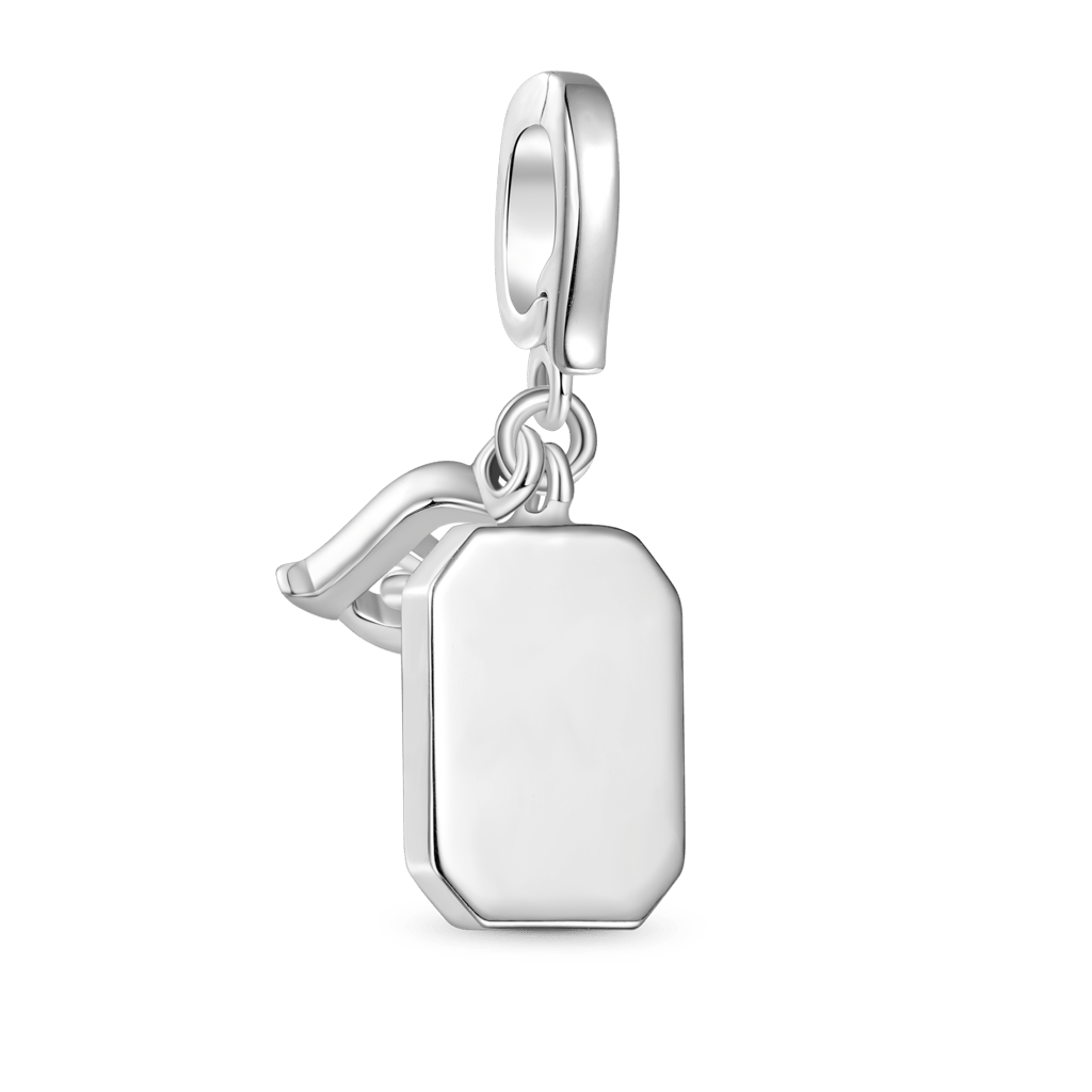 Gnoce Personalized Letter Square Birthstone Clasp Clusters Charm_3