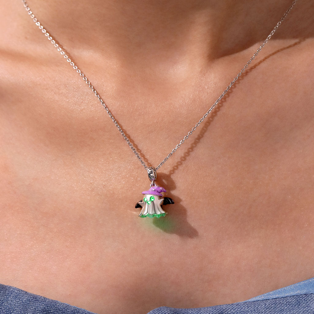 Gnoce Halloween Ghost Led Light-up Wireless Pendant Dangle Charm_6