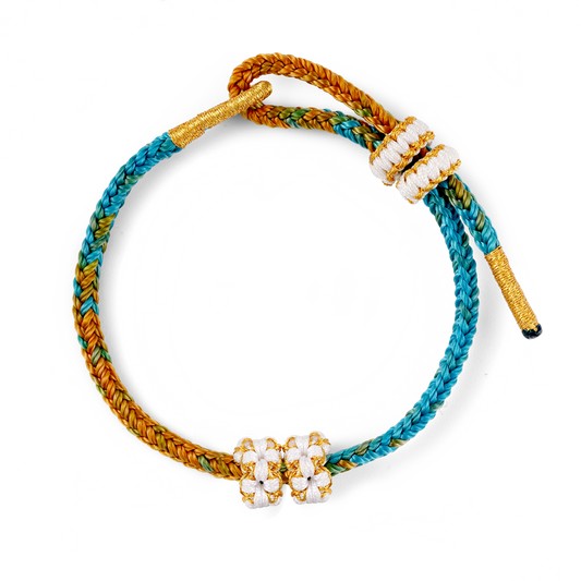Gnoce Lucky Peach Blossom Hand-woven Bracelet_1