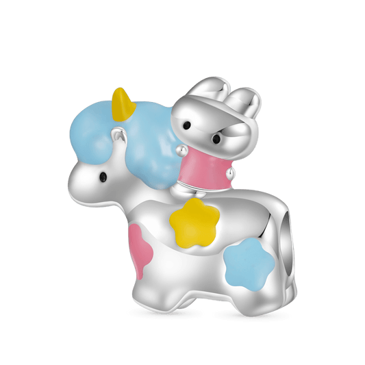 Gnoce Happyyu Bunny-Gumi With Unicorn Charm_1