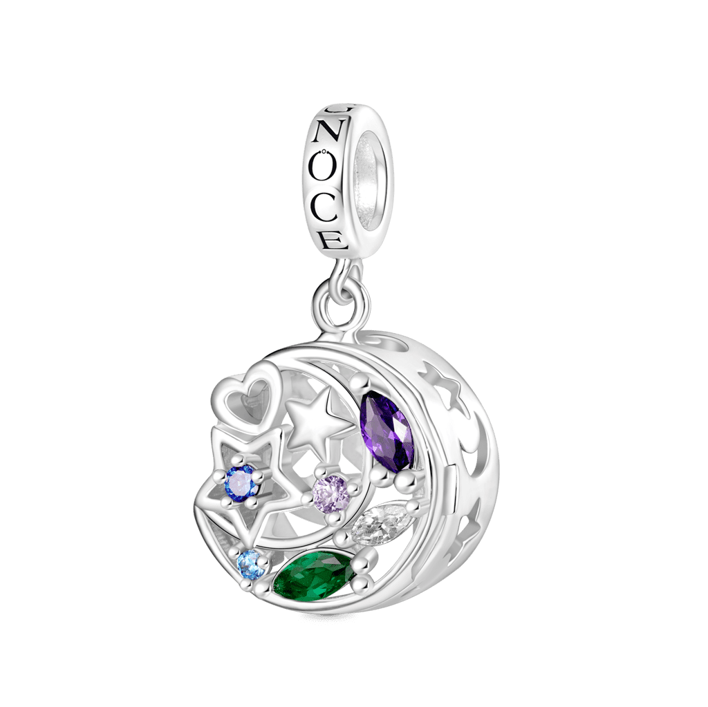 Gnoce Wireless LED Glow Star Moon Pendant Dangle Charm_3