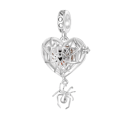 Gnoce Halloween Wireless LED Glow Spider Web Love Pendant Dangle Charm_1