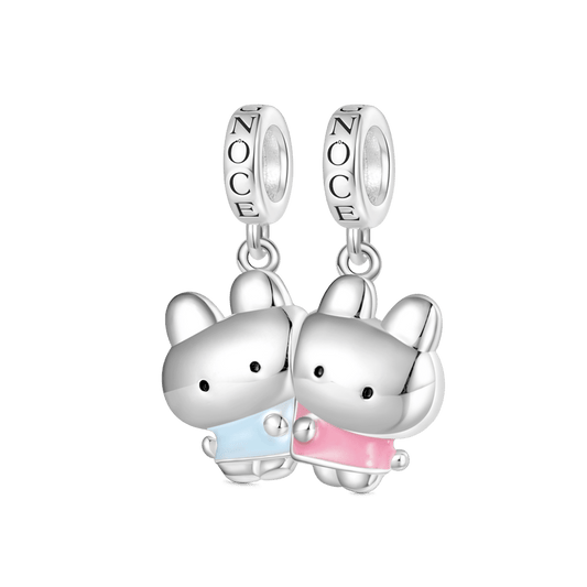 Gnoce Happyyu Bunny-Gumi & Her friend Double Pendant Dangle Charm_1