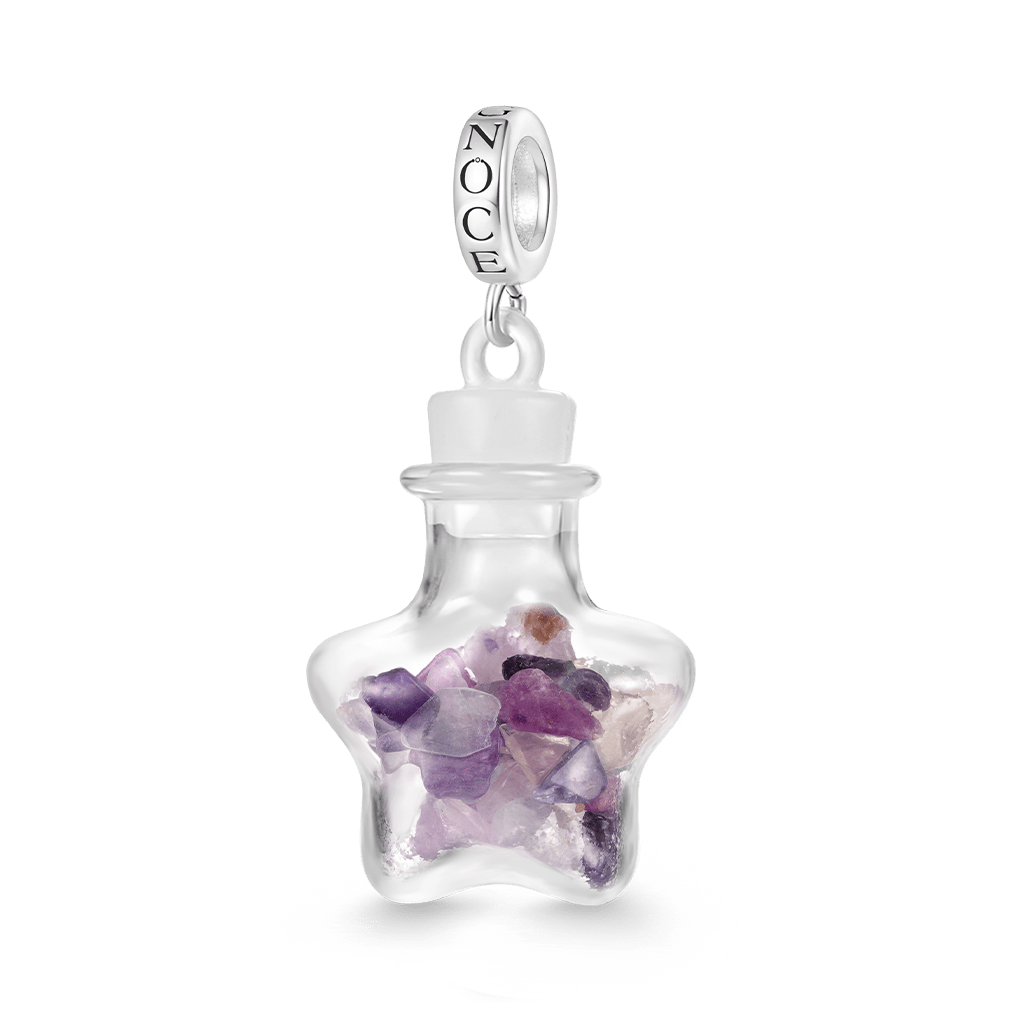 Gnoce Natural Multicolor Crystal Abstract Pendant Dangle Charm_1