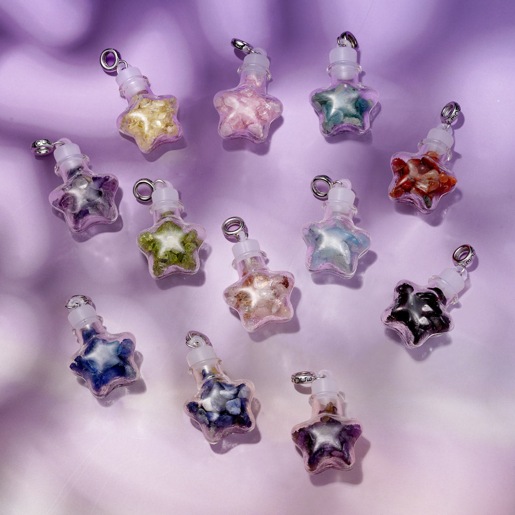 Gnoce Natural Multicolor Crystal Abstract Pendant Dangle Charm_3