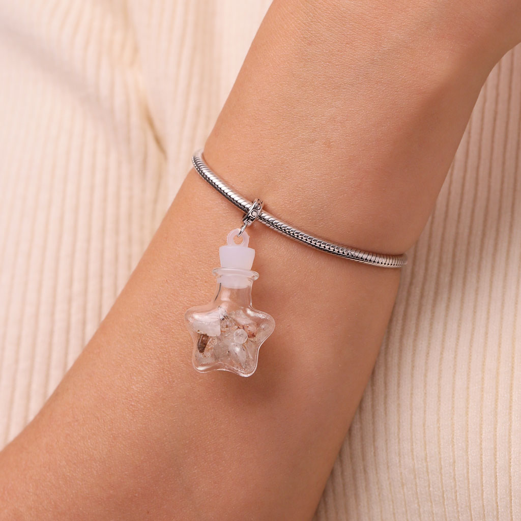 Gnoce Citrine Crystal Glass Bottle Pendant Dangle Charm_6